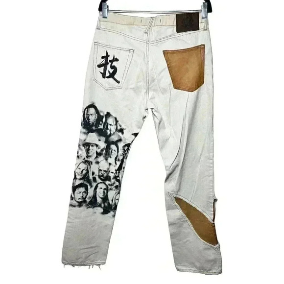 Rare Y2K WWE PPFM Wrestling Jeans – Vintage 2005 WWE Superstars Print – Size 31 - Picture 8 of 12